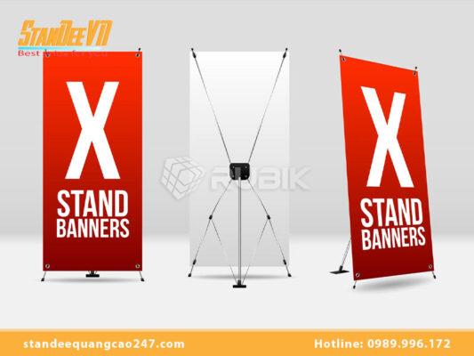 Kích thước standee chữ X bao nhiêu?