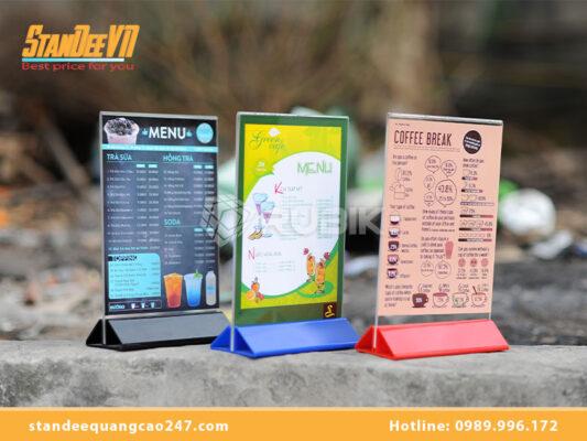 Kích thước standee để bàn tiêu chuẩn