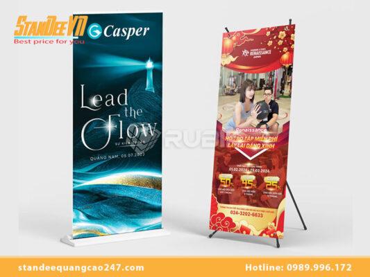 Kích thước standee ngoài trời phù hợp