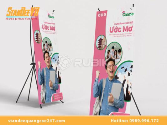 Mẫu standee du học thu hút & ấn tượng