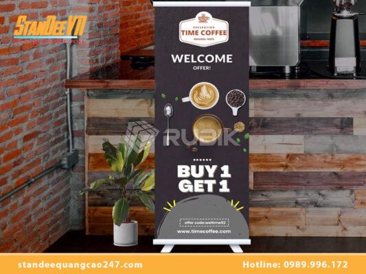 Mẫu standee quảng cáo cà phê độc đáo & thu hút
