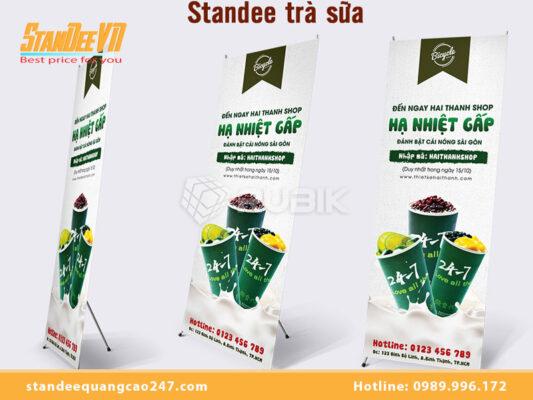 Mẫu standee quảng cáo trà sữa đẹp & sáng tạo
