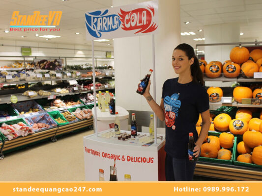 Kích thước kệ Sampling siêu thị