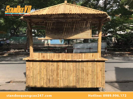 Quầy bán hàng bằng tre