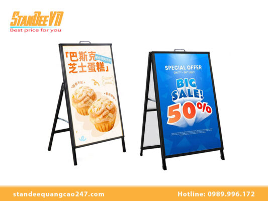 Standee khung sắt chữ A