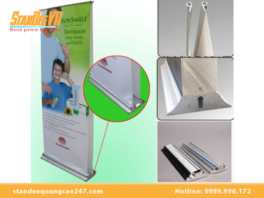 Cách lắp standee cuốn