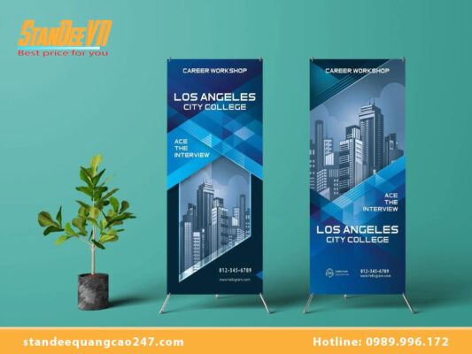 Giá in standee 80x180